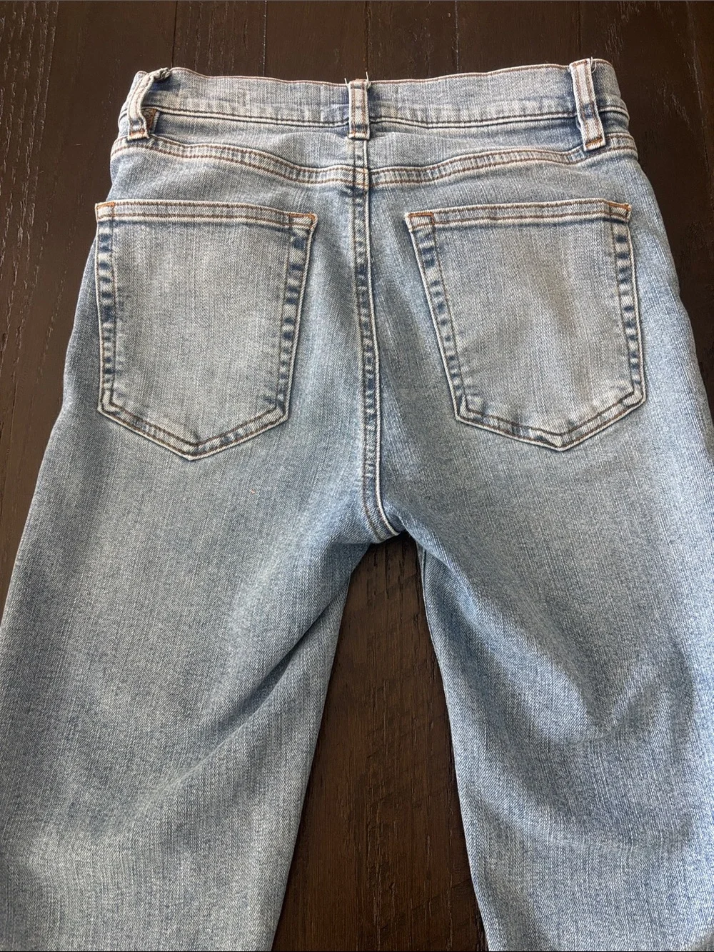 Frame The Icon Raw Hem Flare Jeans